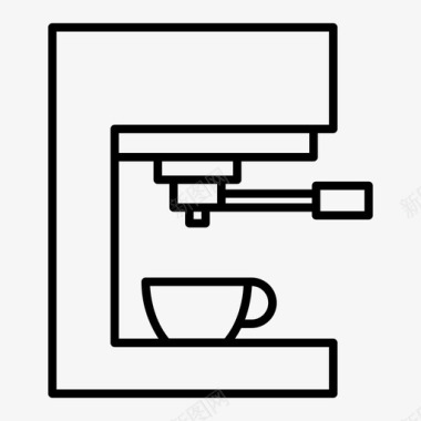 咖啡机免抠图片咖啡机烹饪食物图标