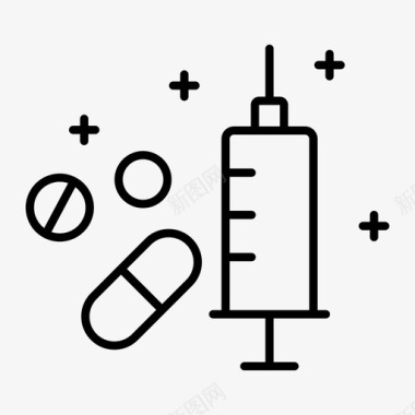 新鼻涕新疫苗药品医院图标