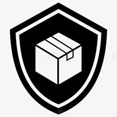 中秋节包装素材安全交付包装保护图标