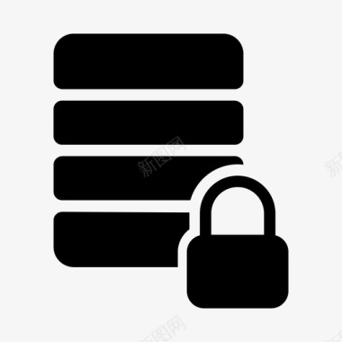 服务器数据库锁保护图标