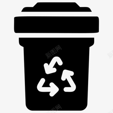 母亲节垃圾回收生态垃圾图标