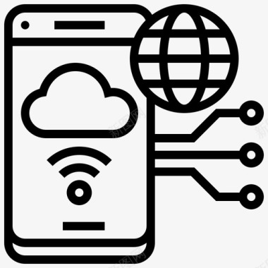 服务器托管应用互联网服务器图标