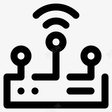 服务器服务器连接互联网图标