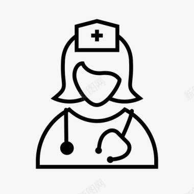 女医生护士护士护理人员医生图标