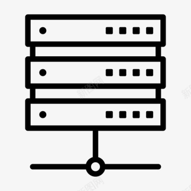 服务器服务器数据库数据中心图标