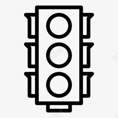 道路png红绿灯道路标志图标