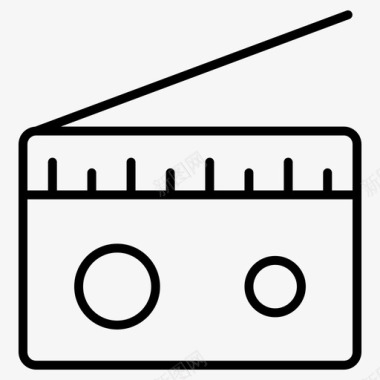 调频收音机调频收音机收音机接收器图标