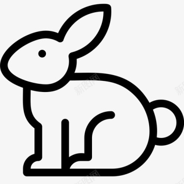 快乐兔子复活节彩蛋图标