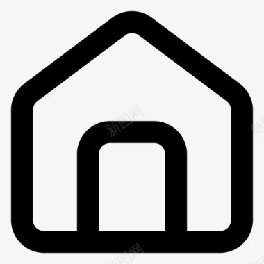 房屋家庭建筑建筑物图标