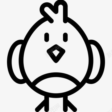 快乐小鸡复活节彩蛋图标