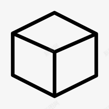 盒子盒子立方体包裹图标