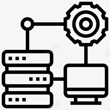 服务器大数据云主机图标