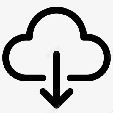 服务器下载云保存图标