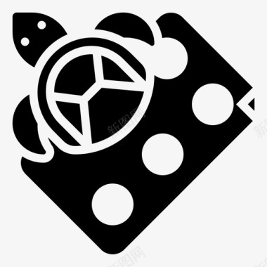 被困海洋污染海滩被困图标