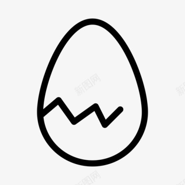 复活节碎蛋节日图标