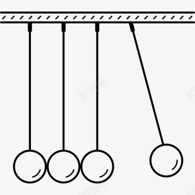 钟摆设计教育儿童玩具平衡球图标
