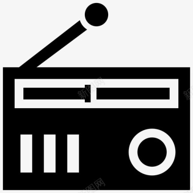 传输收音机音频旧收音机图标