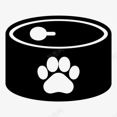 彩绘宠物猫粮动物食品罐头图标