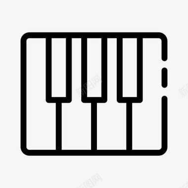 键盘键盘乐器音乐图标
