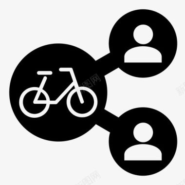 单车图标共享单车共享出行交通图标