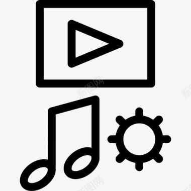 视频音乐设置音频设备图标