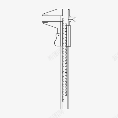 测量卡尺数字测量图标