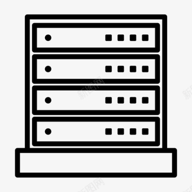 服务器服务器数据库数据中心图标