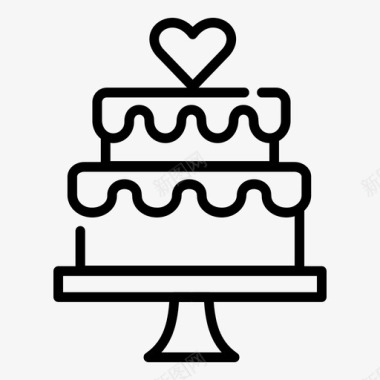 婚礼蛋糕素材婚礼蛋糕爱情图标