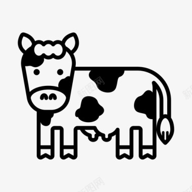 奶牛动物牧场图标