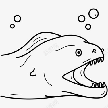 大海鳗头海鳗图标