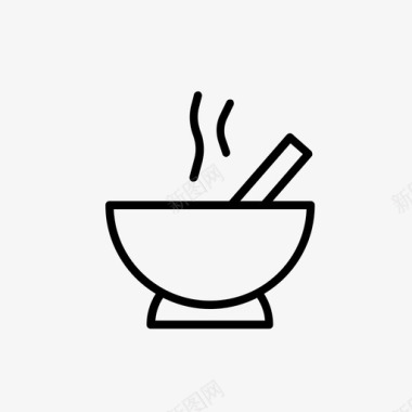 毛肚汤汤味噌汤日式图标