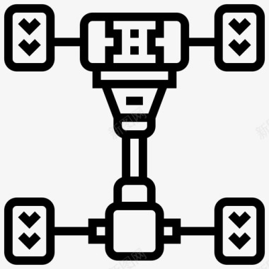 传动系汽车电机图标