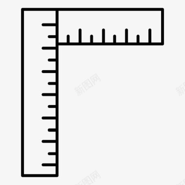 失量素材量线尺图标