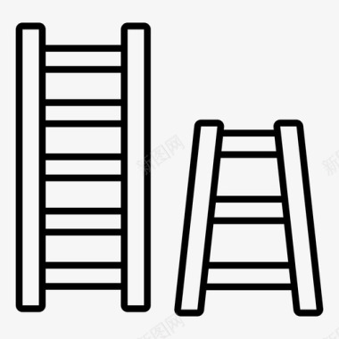 梯子农具木梯子图标