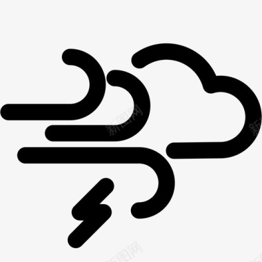 气象学暴风雨气象学天空图标