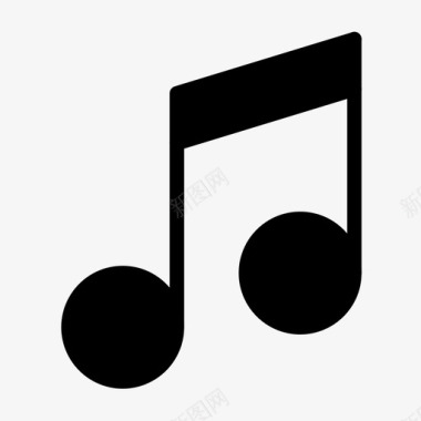 音符矢量素材音乐音符演奏图标