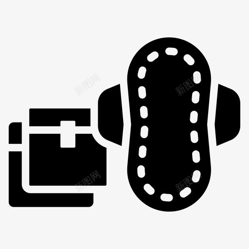 卫生巾女性卫生用品月经svg_88icon https://88icon.com 卫生巾 女性 卫生用品 月经 经期 卫生 标志
