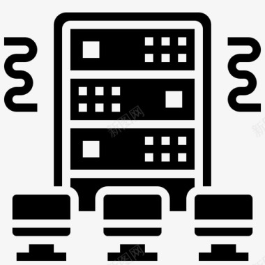 服务器服务器数据中心托管图标