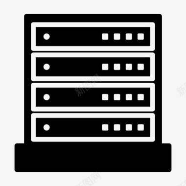 服务器服务器数据库数据中心图标