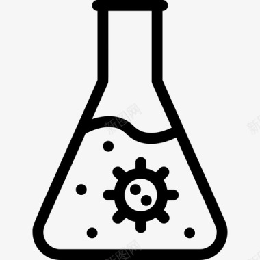 其它盆底疾病烧瓶病毒疾病实验图标