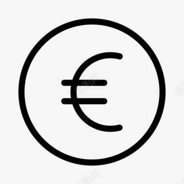火焰欧元图标欧元硬币货币图标