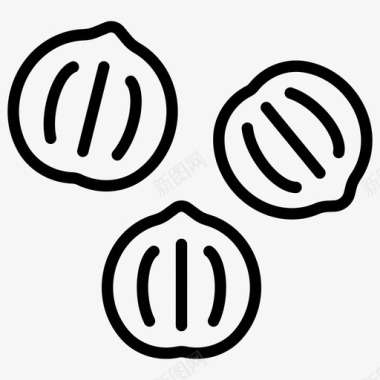 榛子海报榛子食品营养图标