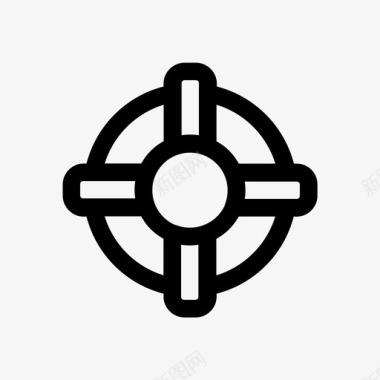 服务器救生圈救援服务器图标