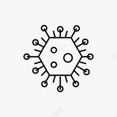 微生物学冠状病毒图标微生物学ncov图标