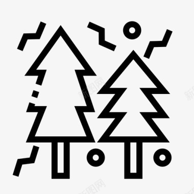 庆祝树庆祝圣诞图标