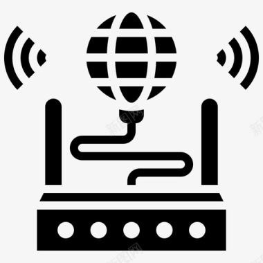 连接互联网互联网连接在线信号图标