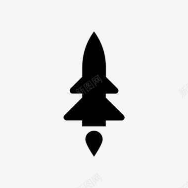 小火箭火箭炸弹军用图标