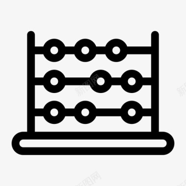 数学教育算盘教育数学图标