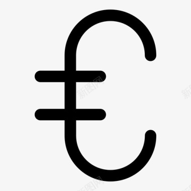 火焰欧元图标欧元符号行为材料设计图标