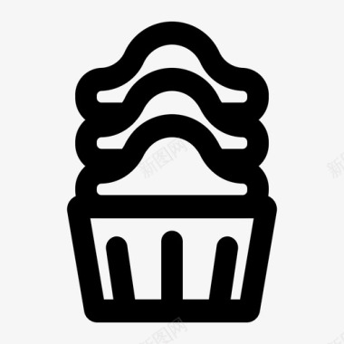 采购产品蛋糕食物冰蛋糕图标